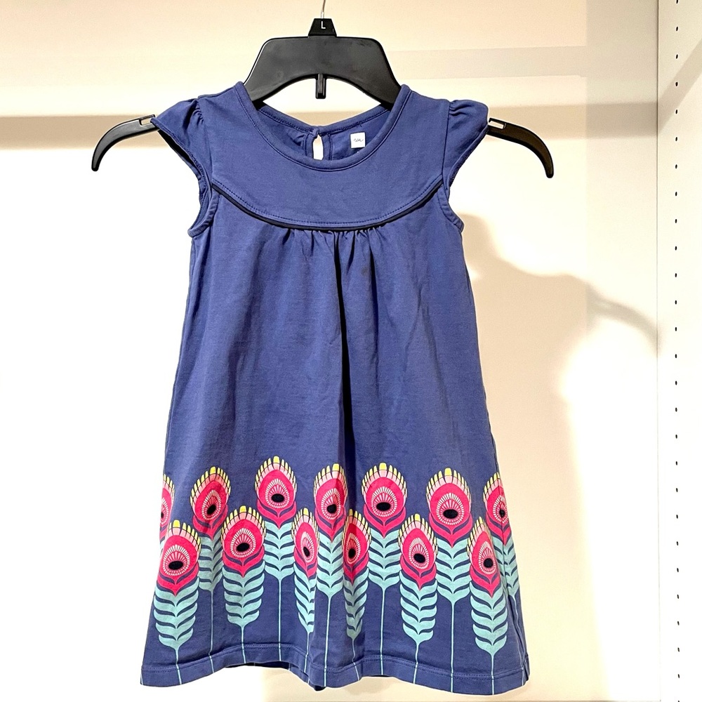 Tea Collection Peacock Dress size 5 Girls
